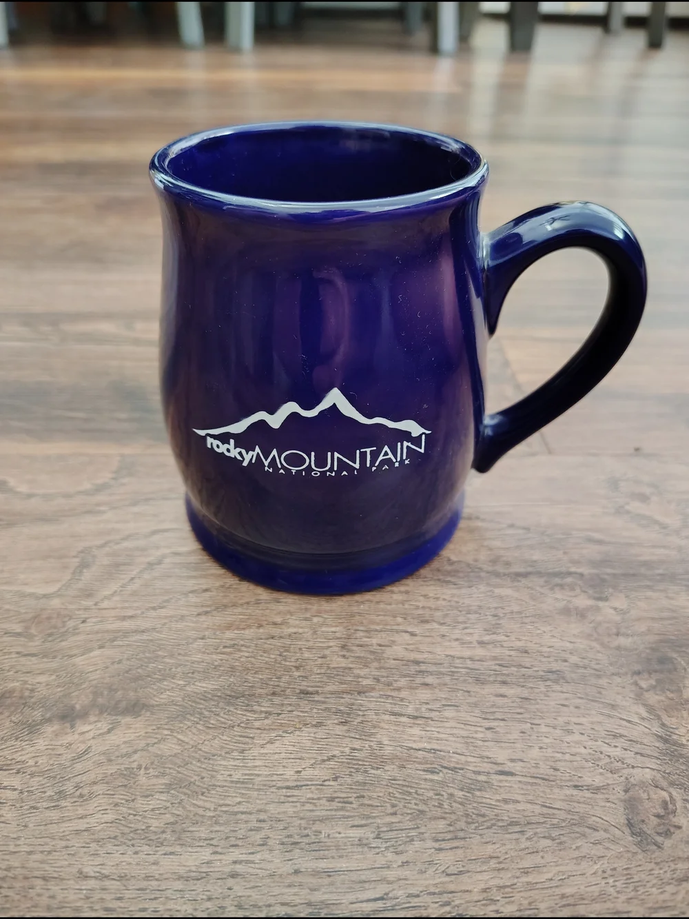 Deep Blue Ceramic Mug with Comfortable Handle